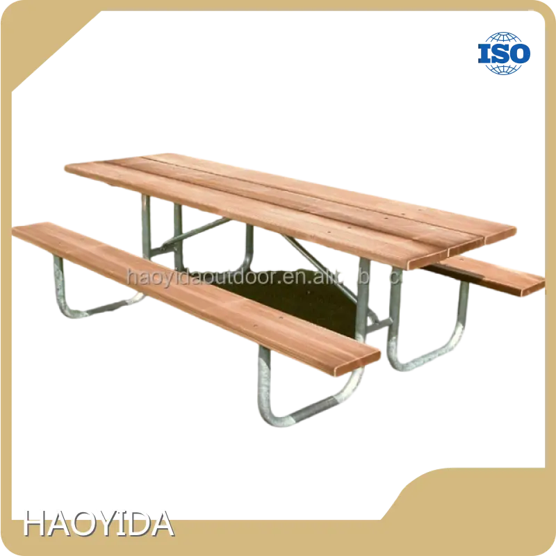 Picnic Outdoor Table L2438W1435H762mm by HAOYIDA 1