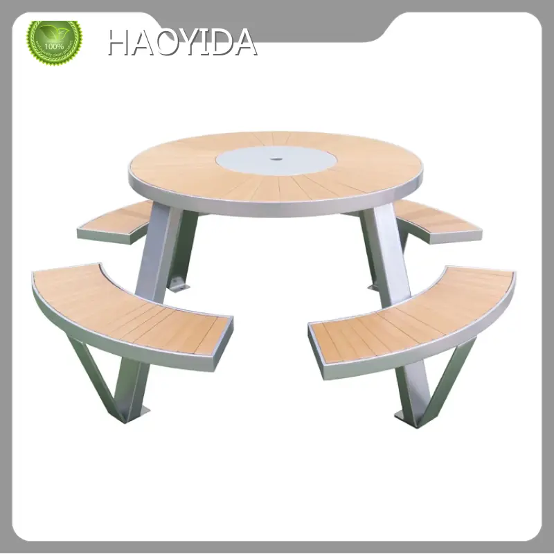 Portable Wooden Beach Table D1800H780mm RAL Colors Or Pantone Color Optionsprice 1