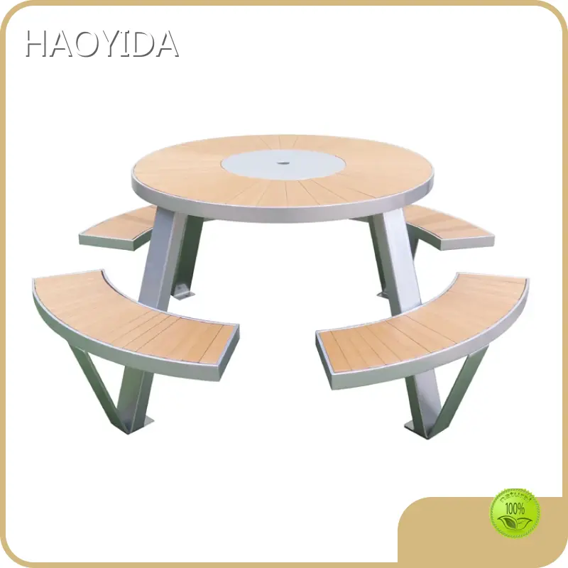 HAOYIDA Square Wooden Picnic Table Wooden Picnic Table Benches Square Wooden Picnic Tableprice 1