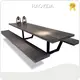 Wood Table for Picnic RAL Colors Or Pantone Color Options Outdoor Furniturecost 1