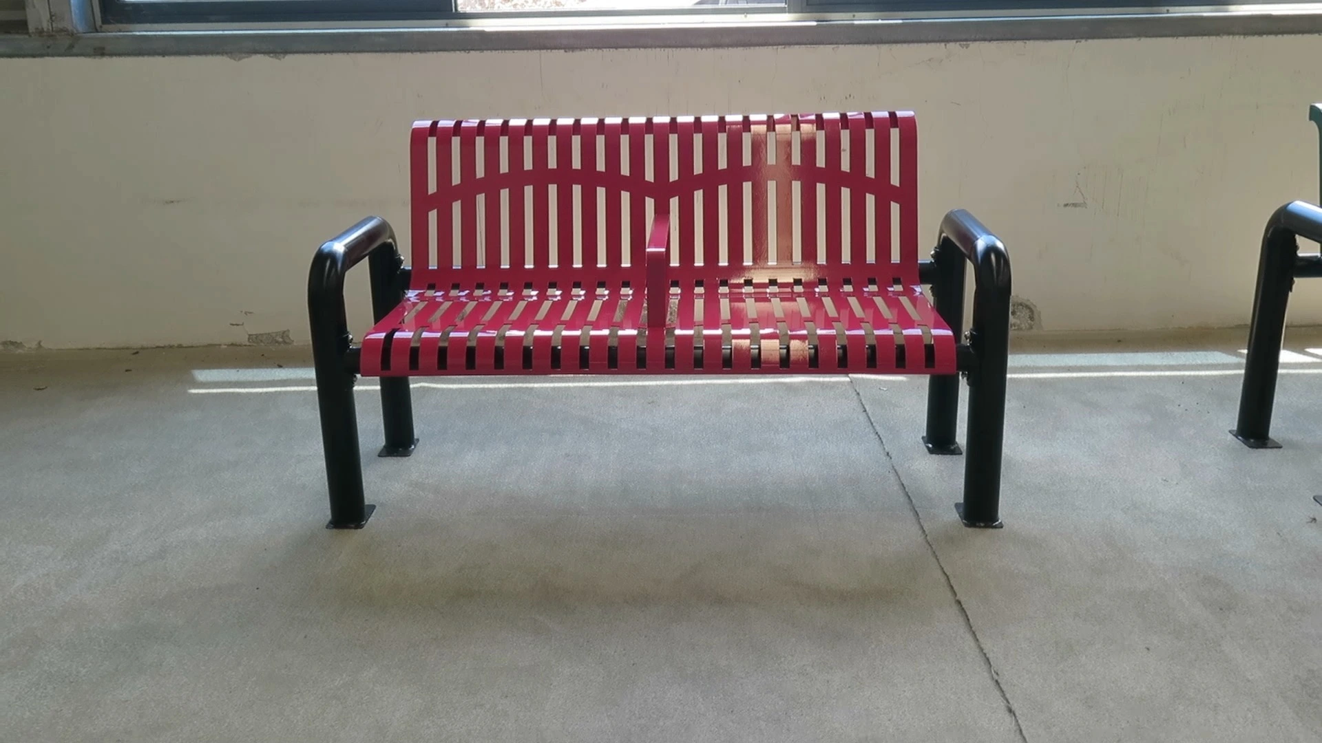 Factory Wholesale Unique Steel Park Metal Patio Bench Made Outdoor Stainless Steel Outdoor Bench Garden Patio Bench 1