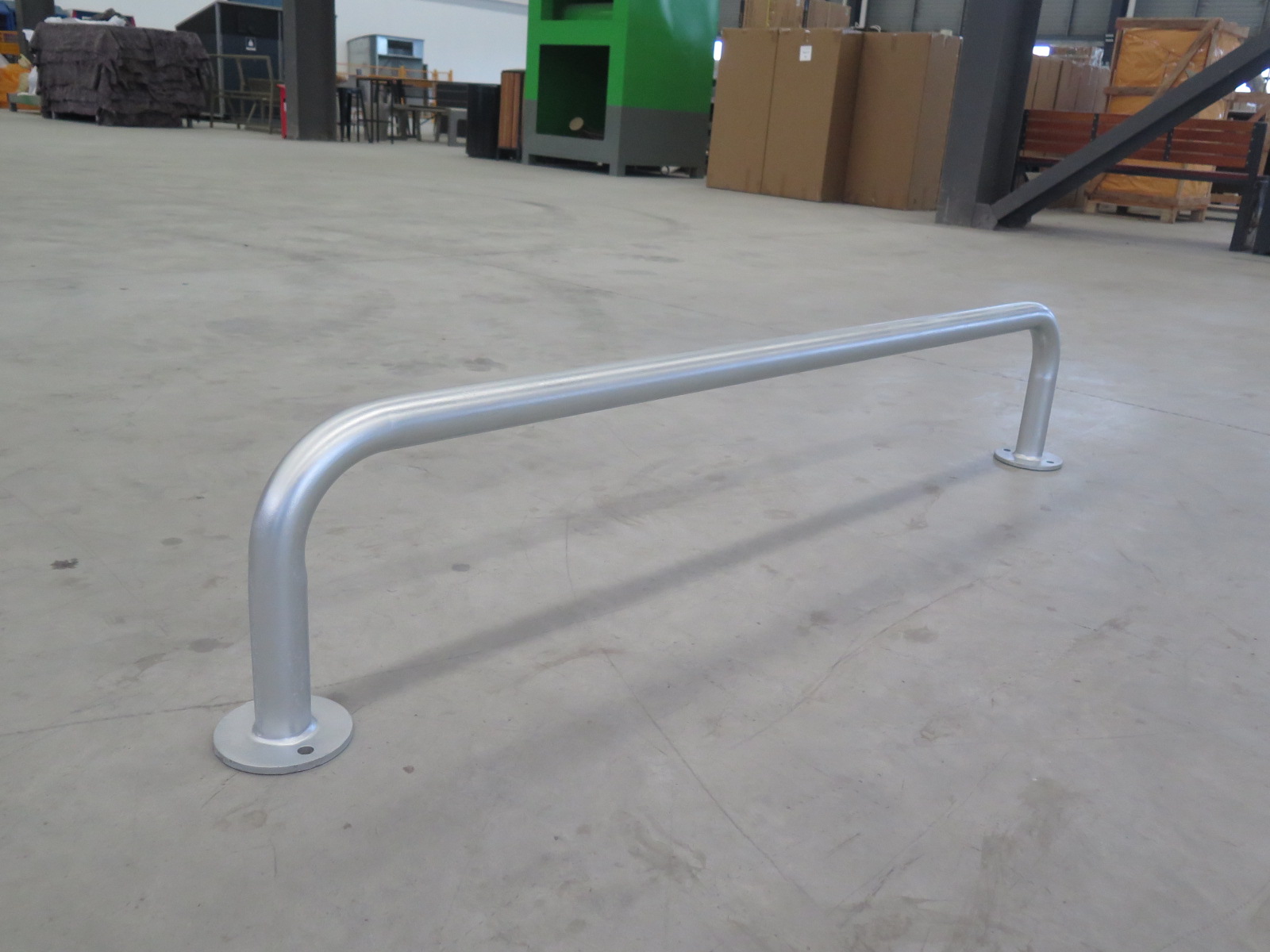 Heavy-Duty U-Shaped Bike Rack, Galvanized Steel Floor-Mounted Bicycle Parking Stand for Public Use 4