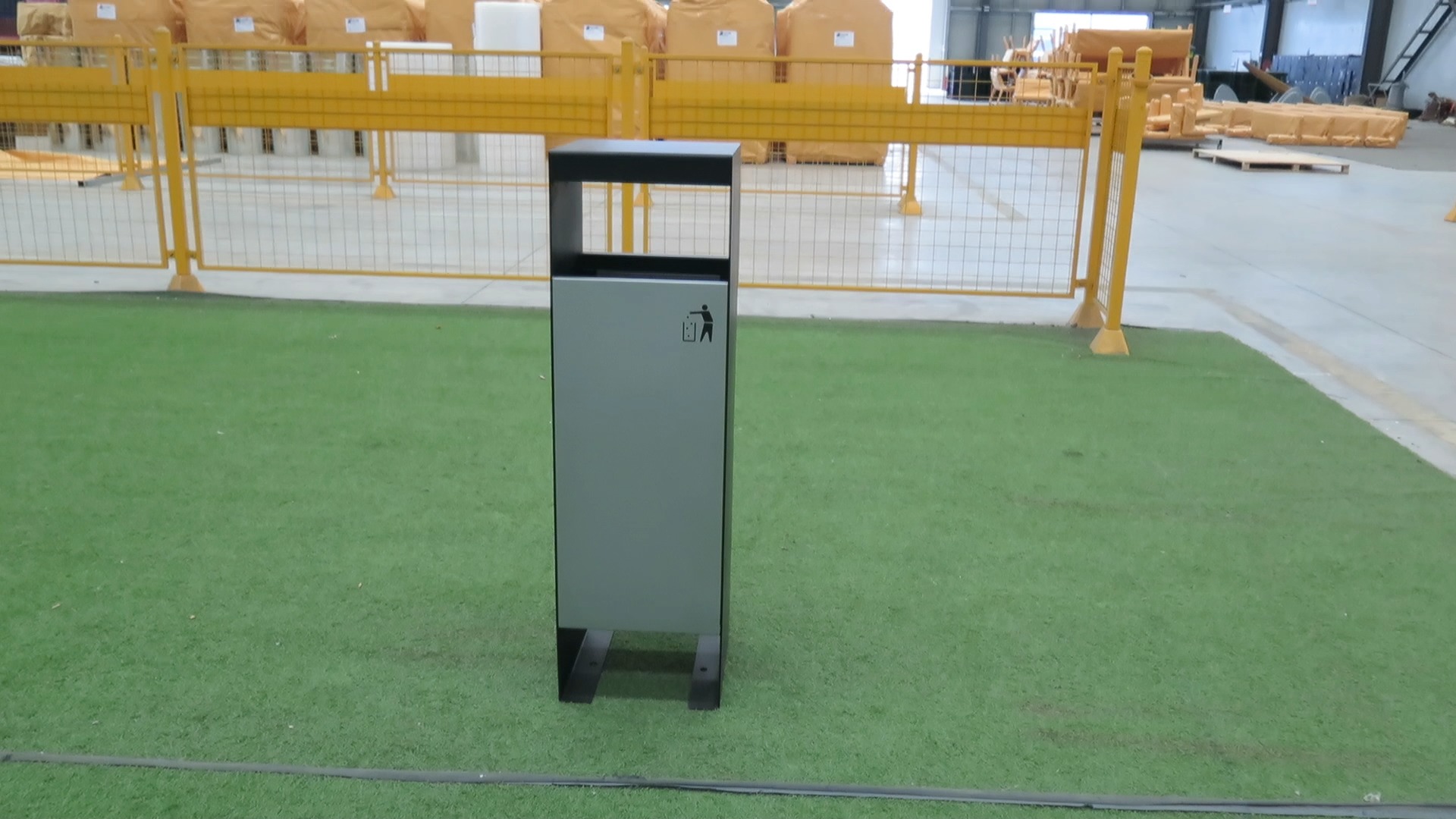 Haoyida Modern Frame Metal Waste Bin | Commercial Recycle Bin 1