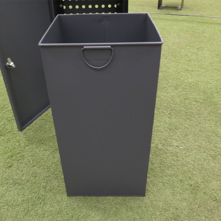Haoyida Perforated Metal Waste Bin | Modern Outdoor Recycle Bin 7