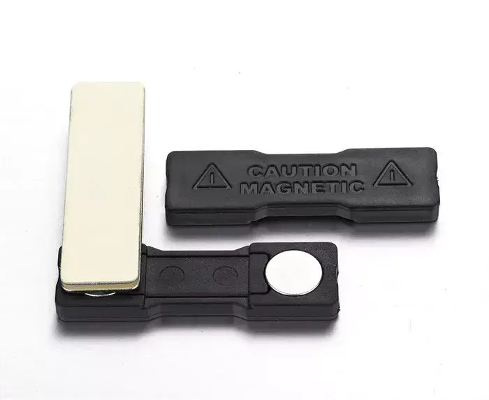 Senz Magnet Business Name Badges Magnetic Silver & Blackwith Custom Services 2