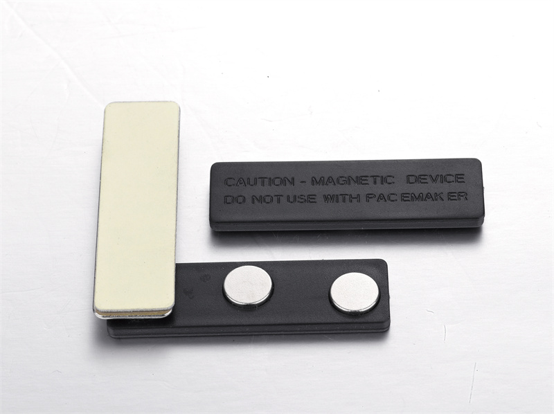 Namensschild mit Magneten, Metall-Permanentmagnet-Abzeichen 3