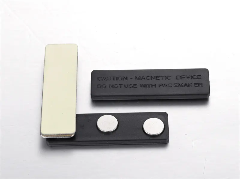Senz Magnet Business Name Badges Magnetic Silver & Blackwith Custom Services 3