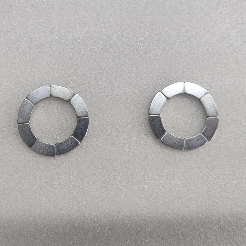 SM-03152029  Small fan-shaped Neodymium Magnet with Zn Coating 3