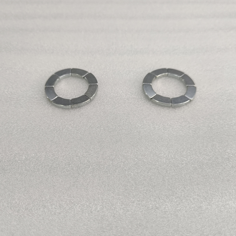 SM-03152029  Small fan-shaped Neodymium Magnet with Zn Coating 5