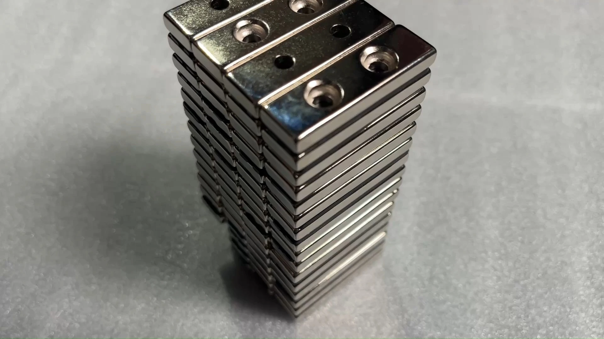 SM-03152034 Kraftig rektangulær neodym Ndfeb forsænket magnet belagt med NiCuNi 1