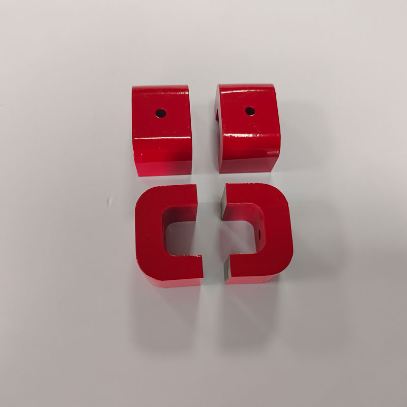 SM-047899  Painted Red AlNiCo U-Shaped Horseshoe Magnets 45×30×30mm with a Φ5mm mounting hole 3