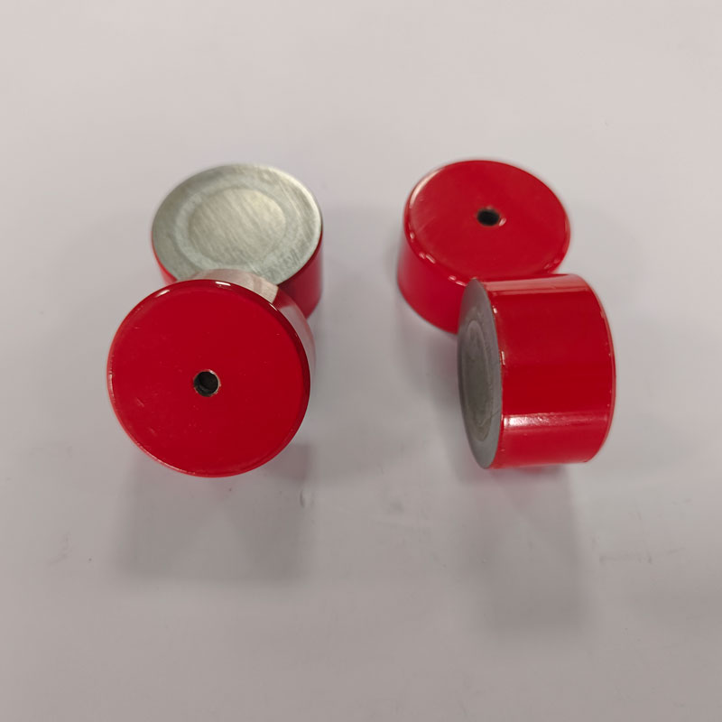 SM-0478101 Red-Painted AlNiCo Cylinder Magnets D45×25mm with Mounting Hole, High-Temperature Permanent Magnets for Education & Industrial Applications 5
