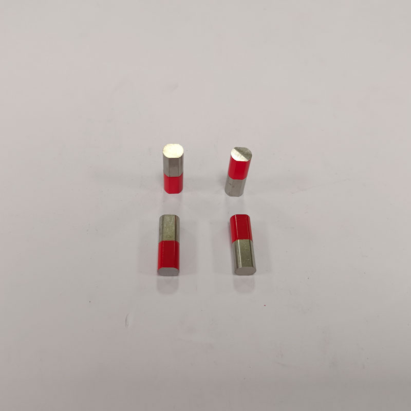 SM-0478102 Half-Red-Painted AlNiCo Cylinder Magnets D8.3(7.35)×23.5mm, Polarity-Marked Sintered Rod Magnets for Education & Precision Applications 2