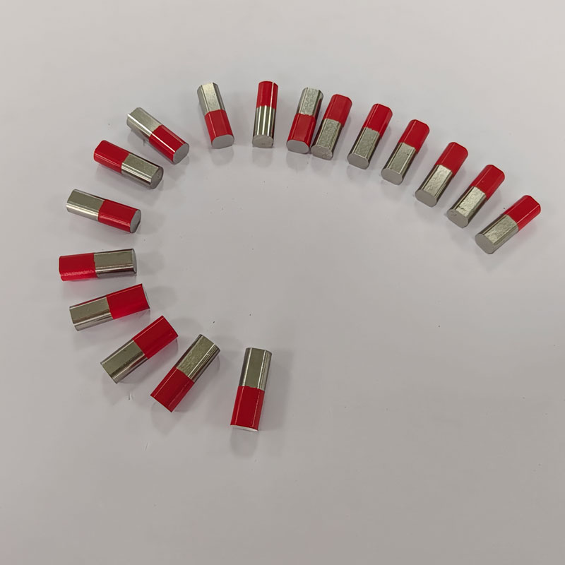 SM-0478102 Half-Red-Painted AlNiCo Cylinder Magnets D8.3(7.35)×23.5mm, Polarity-Marked Sintered Rod Magnets for Education & Precision Applications 6
