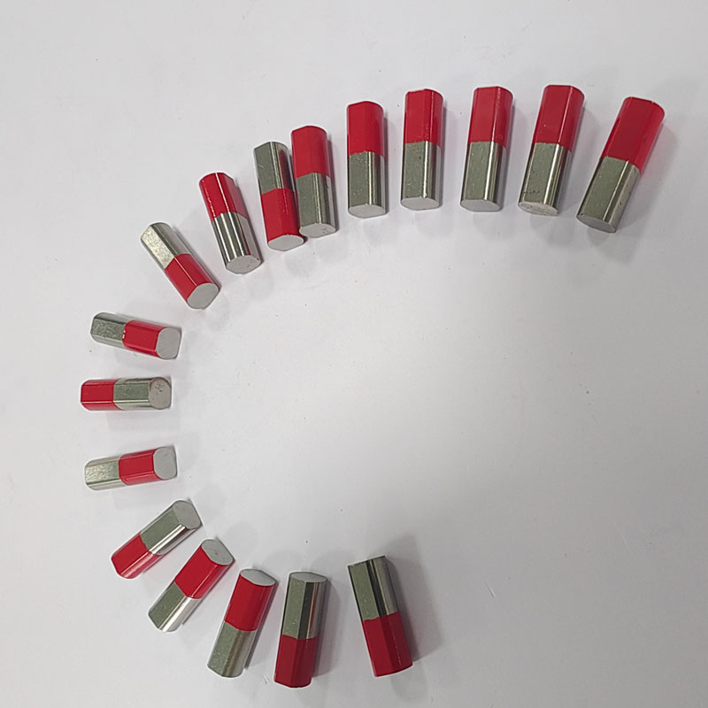 SM-0478102 Half-Red-Painted AlNiCo Cylinder Magnets D8.3(7.35)×23.5mm, Polarity-Marked Sintered Rod Magnets for Education & Precision Applications 5