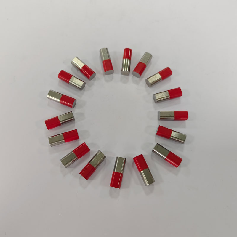 SM-0478102 Half-Red-Painted AlNiCo Cylinder Magnets D8.3(7.35)×23.5mm, Polarity-Marked Sintered Rod Magnets for Education & Precision Applications 4