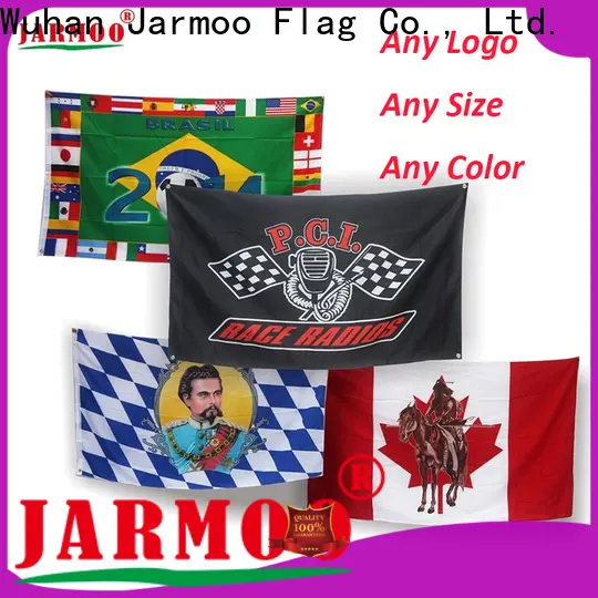 Jarmoo fournisseur de drapeaux sérigraphiés production en vrac 1
