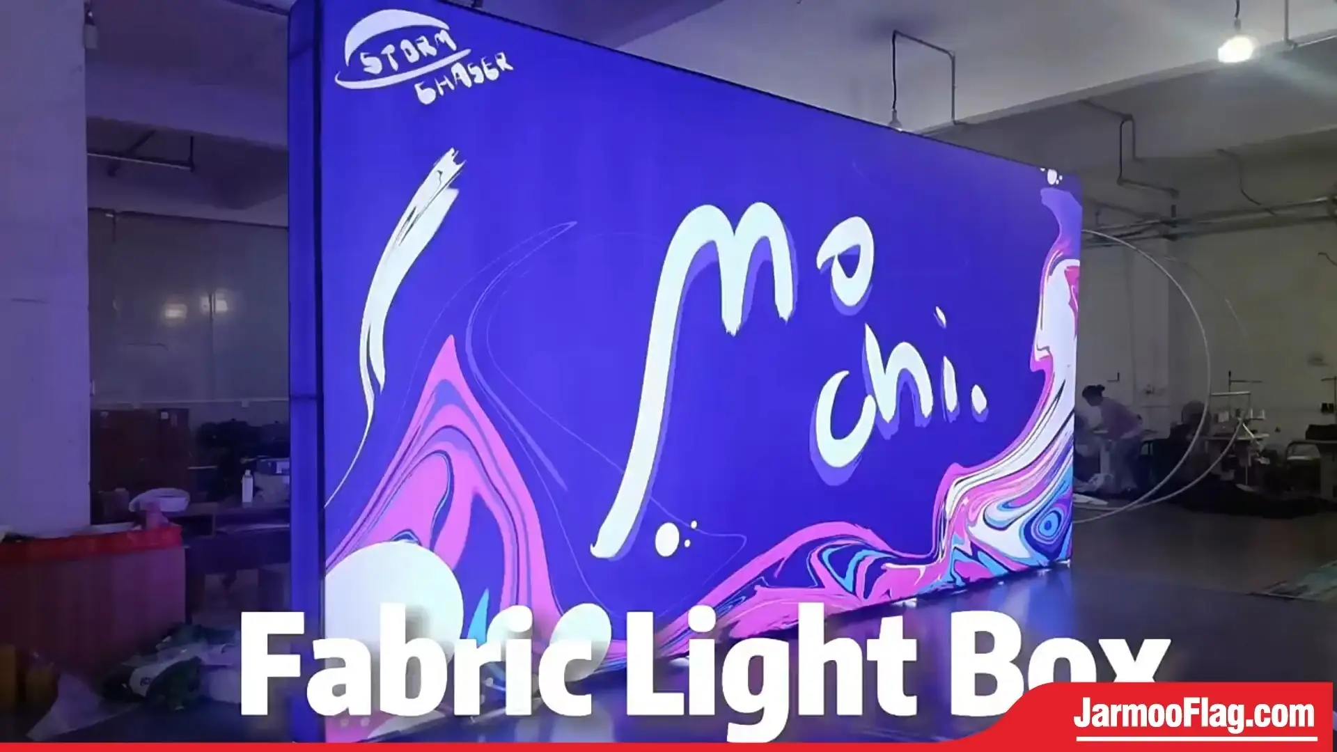 Custom Standing Light Box Booth Display 1