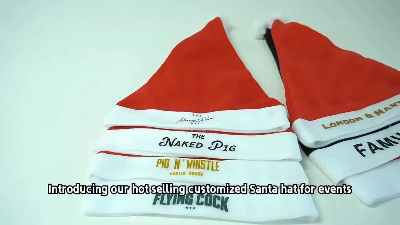 Custom Santa Hat Winter Knitted Decorations Christmas Hat 1