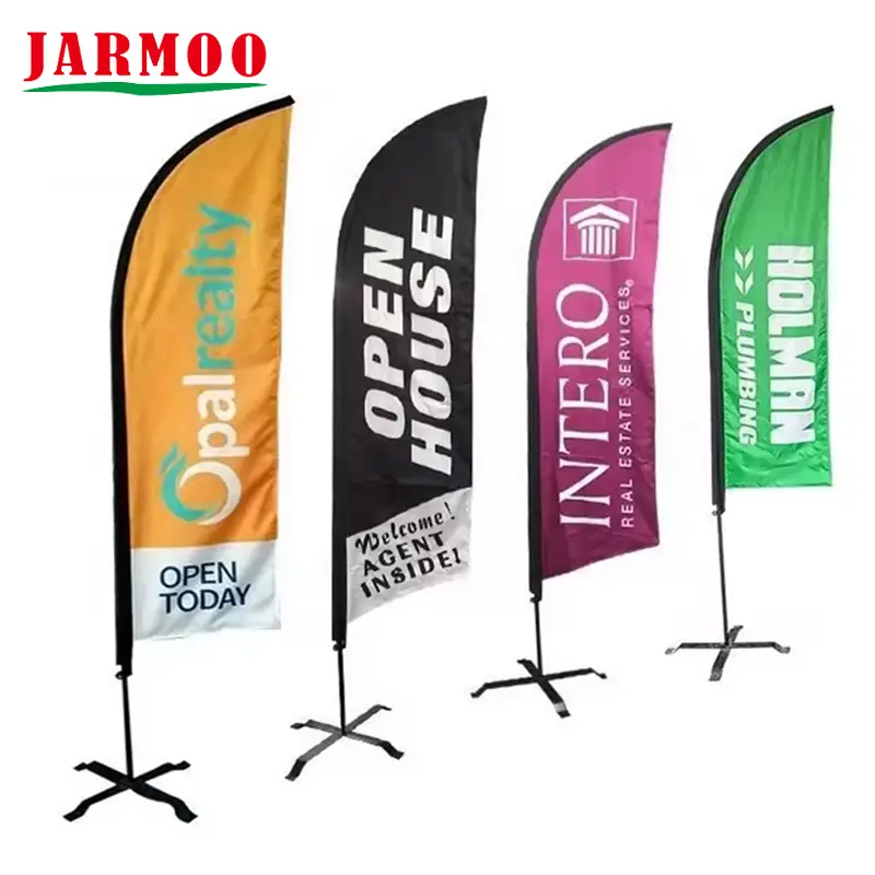 Drapeaux en plumes personnalisés, drapeaux imprimés en forme de larme 1
