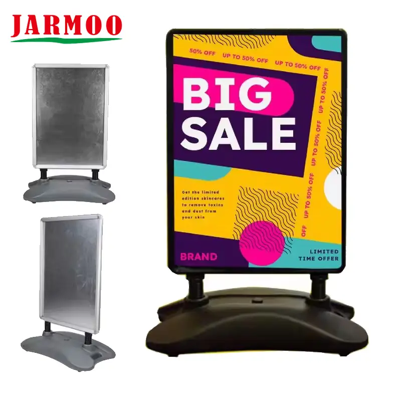 Floor Standing Display Poster Sign Holder With Base 1