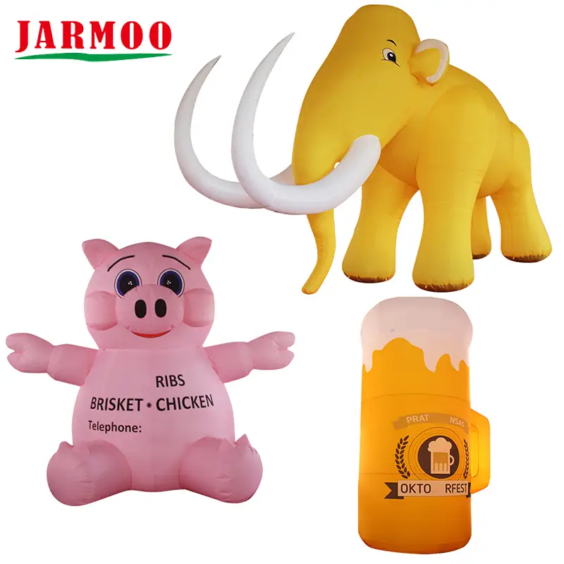 Boneca de caráter de exibição de promoção de modelo inflável grande personalizado para exterior 1