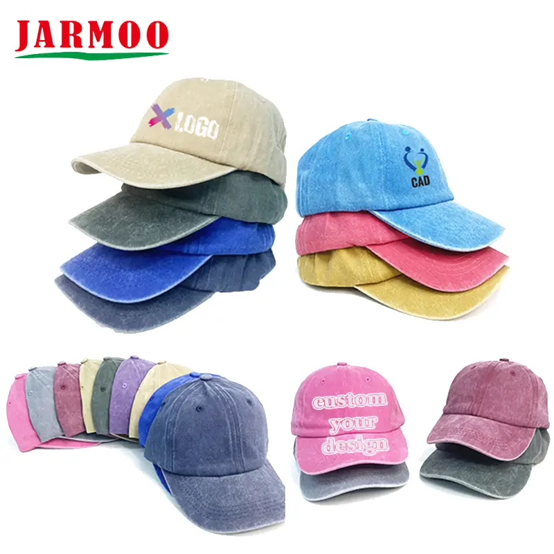 Custom Retro Distressed Outdoor Baseball Caps 1