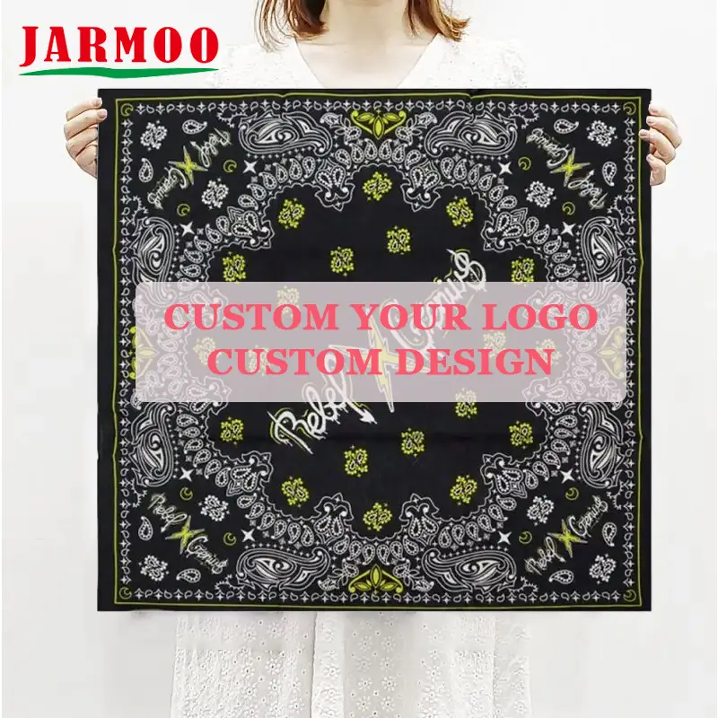 Custom Headwear Square 100% Cotton Bandana 1