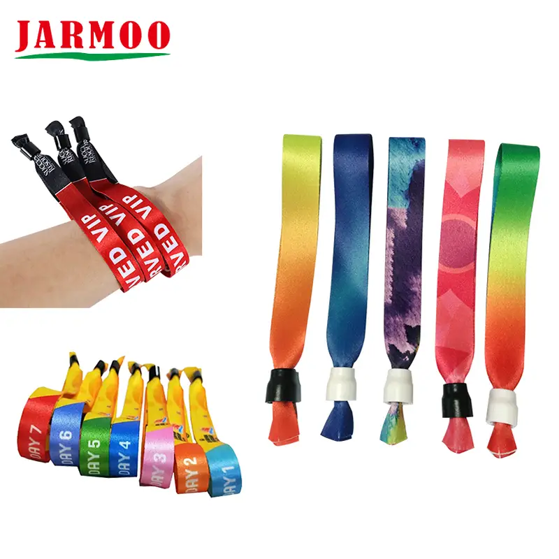 Custom Wristband With Logo Print For Event Fabric Wristbands 1