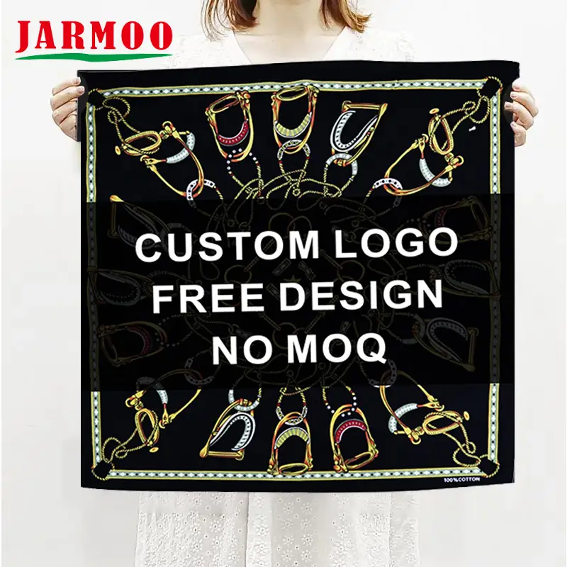 Custom Printed 100% Cotton or Polyester Cotton Bandanas 1
