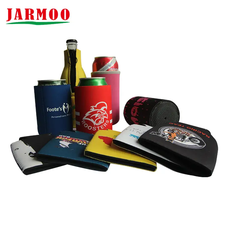 Logotipo impreso personalizado del tenedor rechoncho del neopreno de la venta al por menor de la promoción de Koozies 1