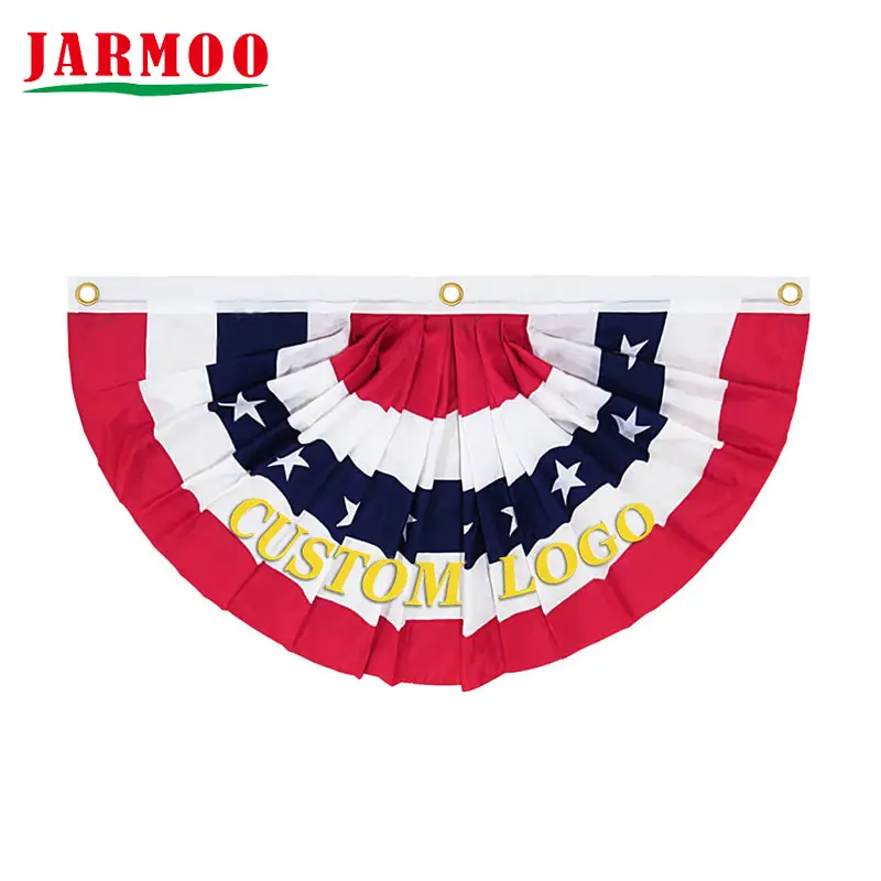 Custom Decorative Pleated Flag 1