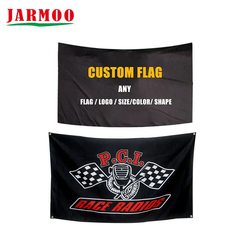 Custom Logo Flag Double Sided Printed 1