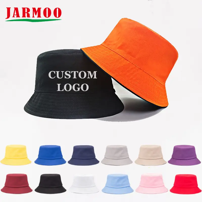 Sombrero de cubo bordado reversible personalizado 1
