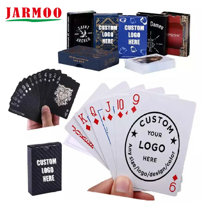 Cartão de jogo de pôquer de plástico impresso personalizado 1