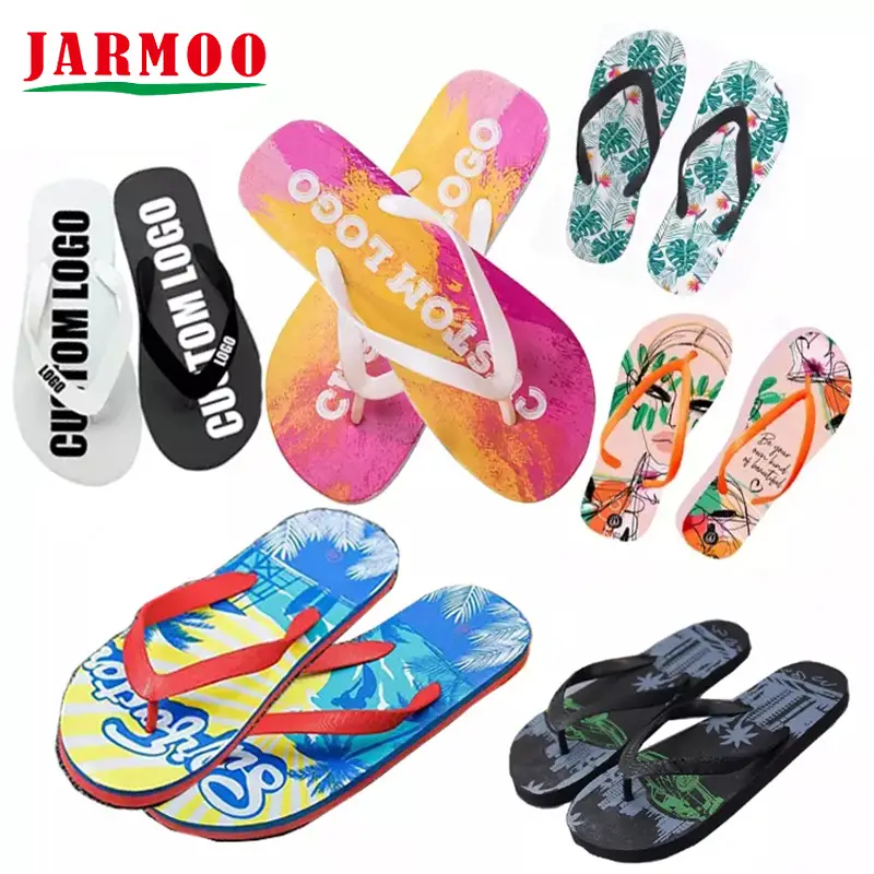 Personalized Custom Printing Logo Summer Flip Flops Slippers 1