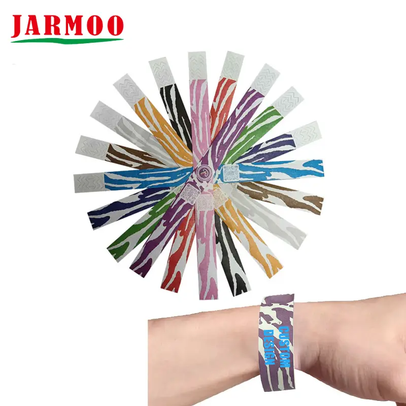 Pulseiras Dupont Paper Tyvek personalizadas para eventos 1