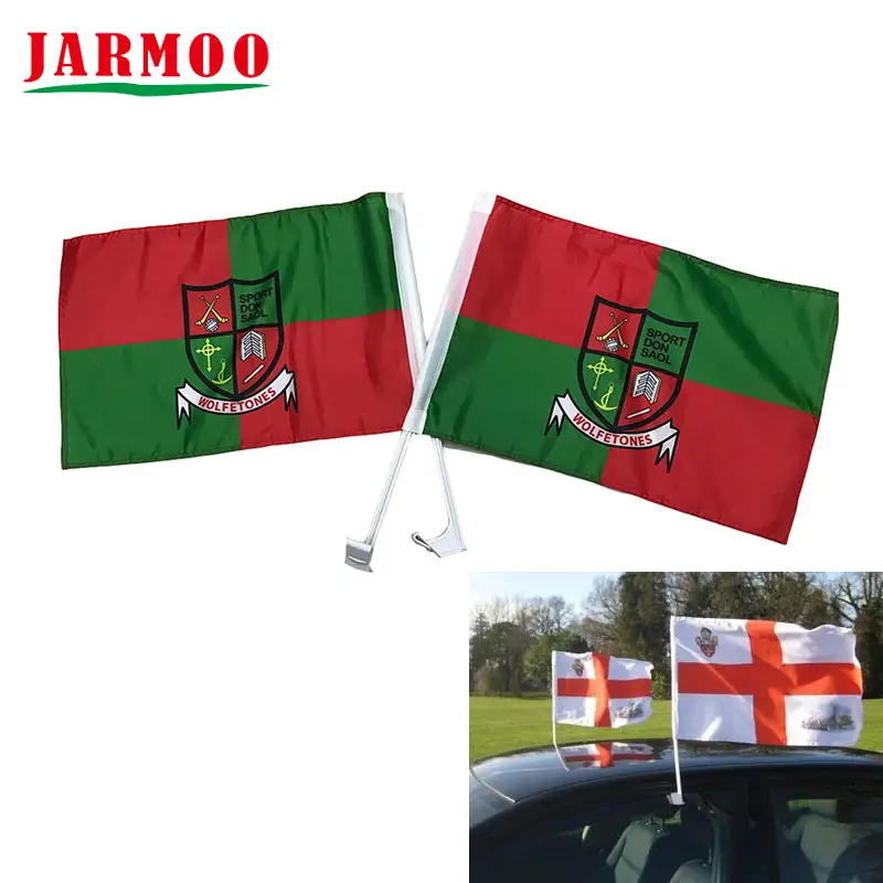 Bandeira de carro de campanha de clube de publicidade impressa personalizada 1