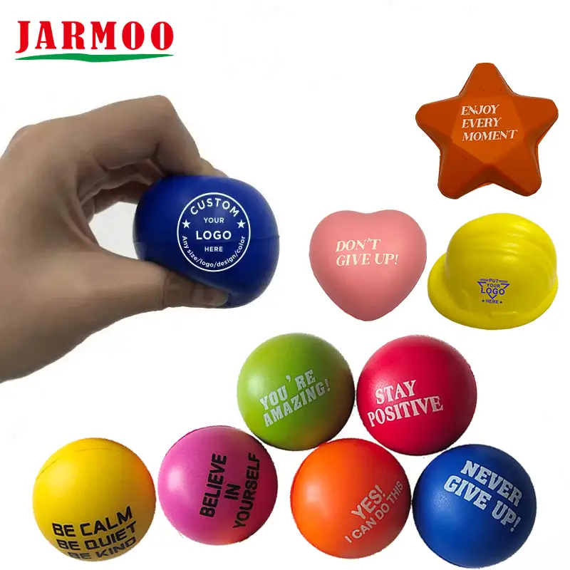 Custom Logo Silicone Release Pressure Ball Promotional Gift PU Stress Toy 1