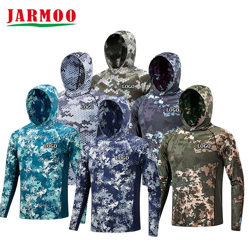 Custom Logo UV Sun Protect UPF 50 Fishing Hoodies 1