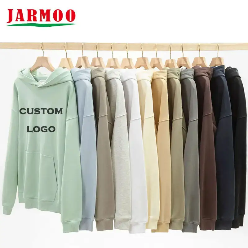 Custom Hoodie No String Drop Shoulder Unisex Hoodies 1