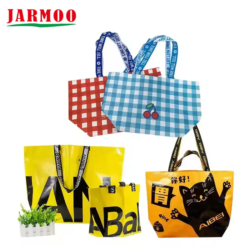Custom Tote Bag Printing Reusable Tote Promotional Woven Bag 1