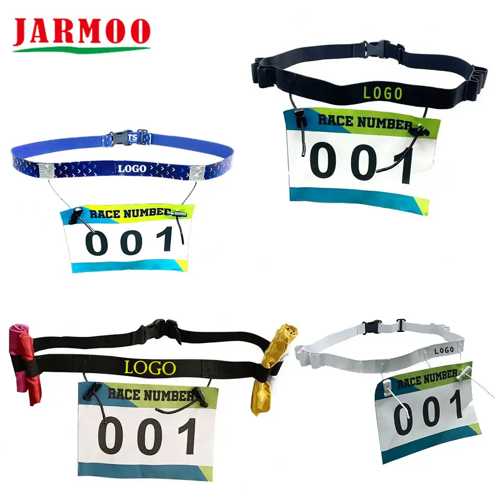 Cinturón reflectante para triatlón, maratón y triatlón con logotipo personalizado impreso 1