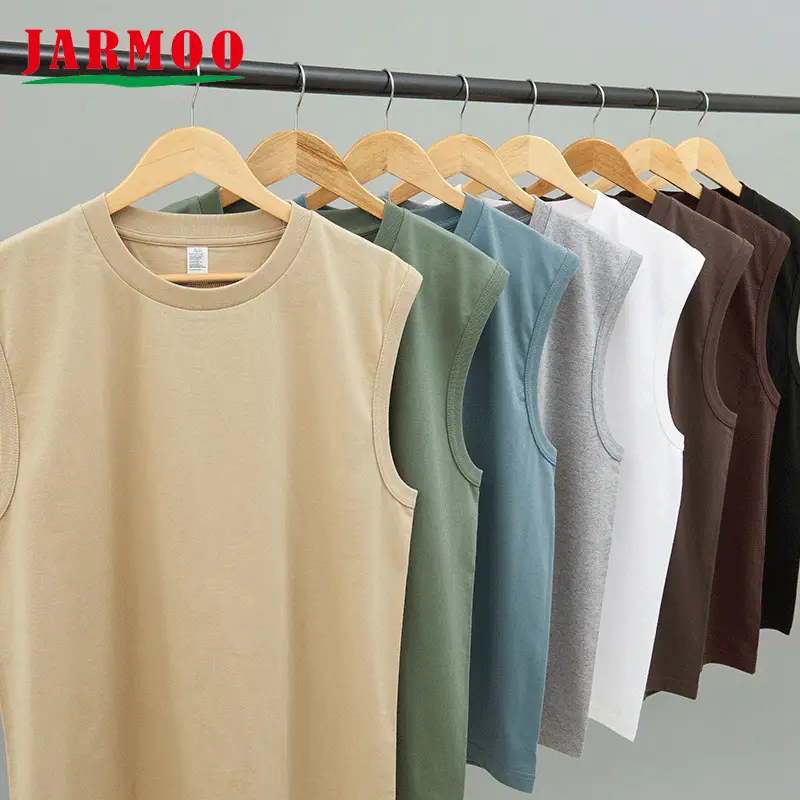 Customized Sleeveless T-Shirts Breathable Vest for Men Casual Sleeveless 1