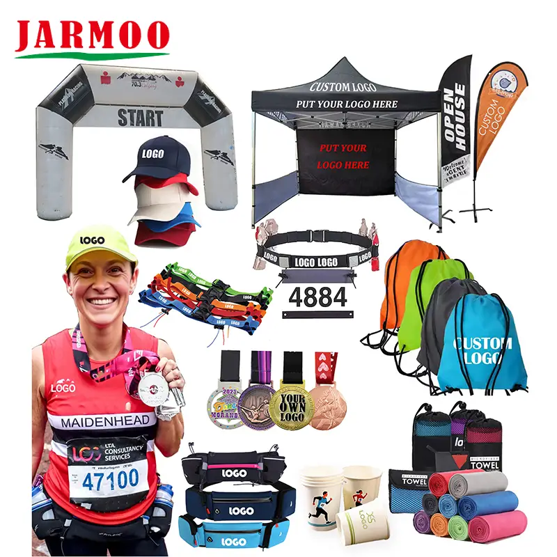 Maratones personalizados Accesorio de medalla de bolsas de chaleco para maratón para maratón 1