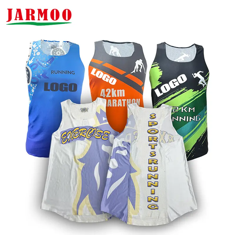 Custom Singlet Seamless Running Race Vest Tank Top 1