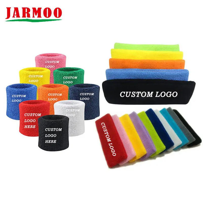 Customized Terry Sweat Wrist Head Band Sport Sweatband 1