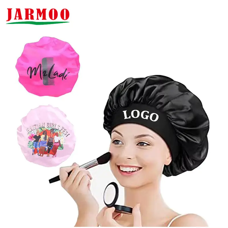 Custom Shower Cap Sleeping Cap Hair Bonnet 1
