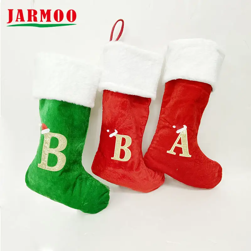 Custom Promotion Felt Velvet Christmas Stockings 1