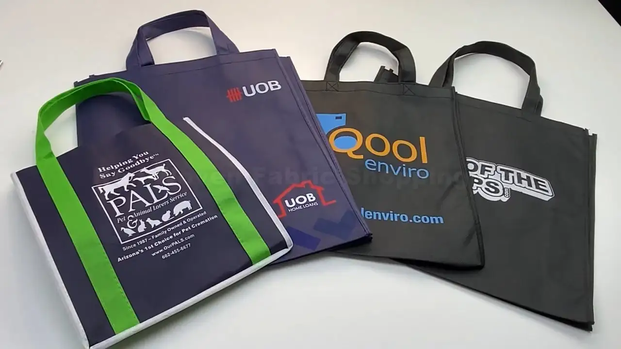 Custom Printed Promotion Non-woven Shopping Bags 1
